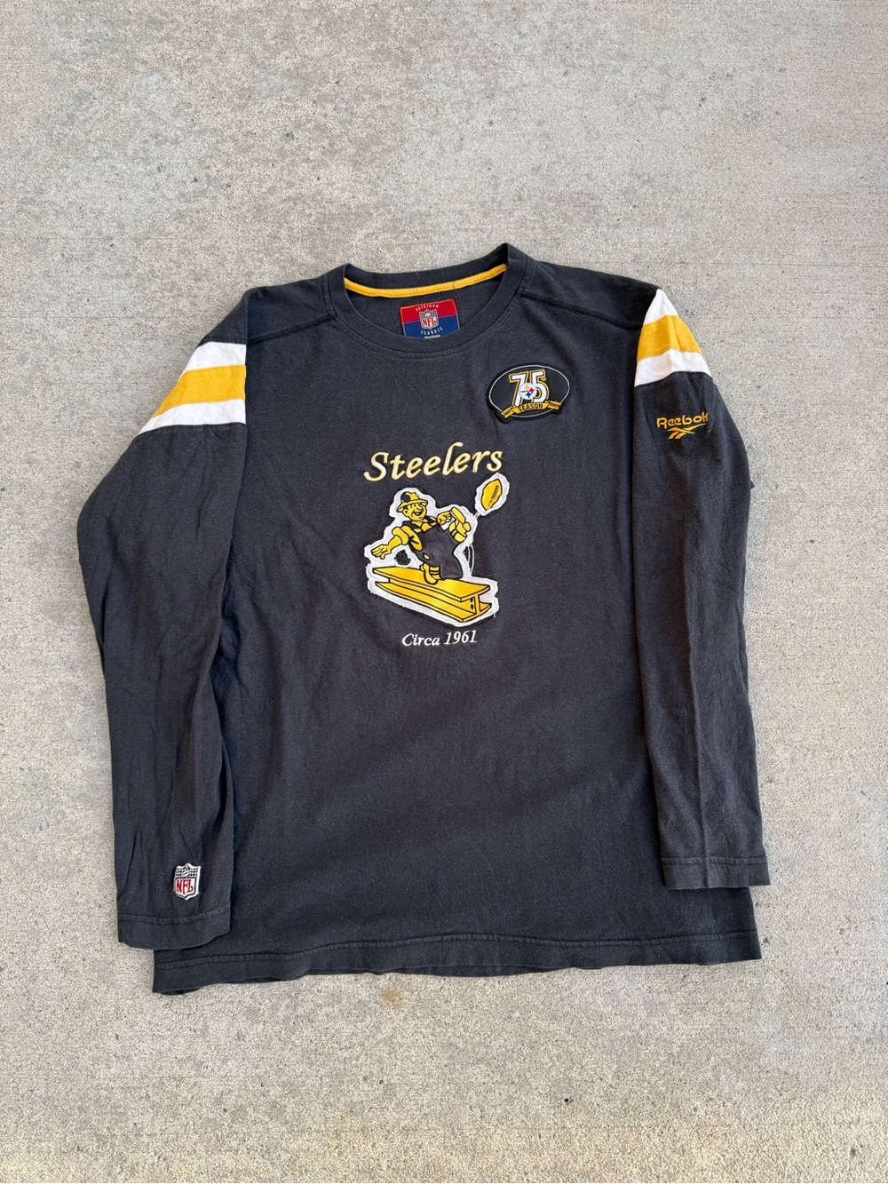2007 Pittsburgh Steelers 75th Anniversary LongSleeve
